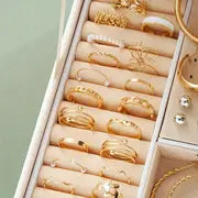 86pcs Fashionable Elegant Necklace, Earrings, Rings, and Studs Jewelry Set for Women & s - Versatile Casual Attire or Holiday Gift,
