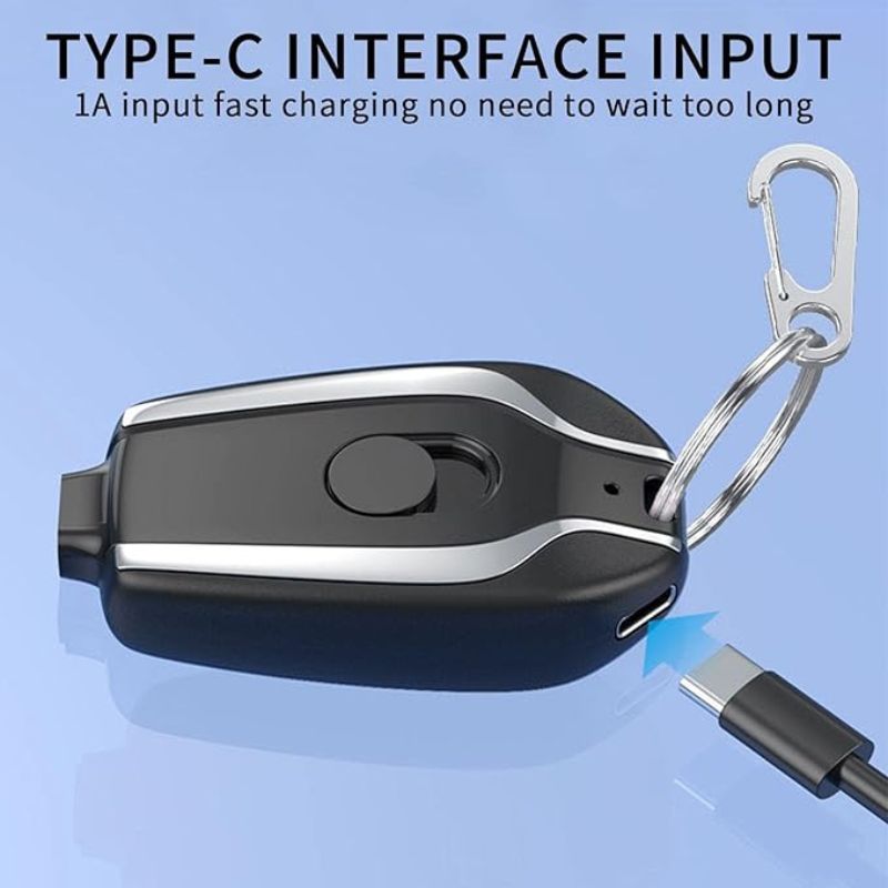 Mini Keychain Power Bank Emergency Charger for Phones