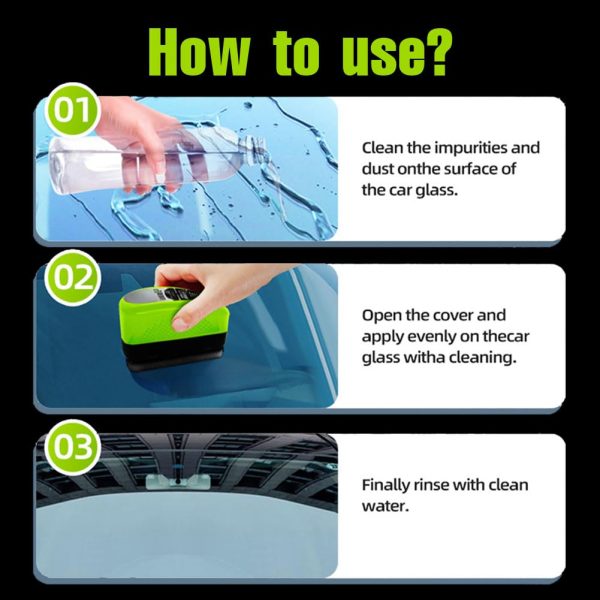 1pc Oil Film Brush 2.0, Clear Vision Glass Cleaner