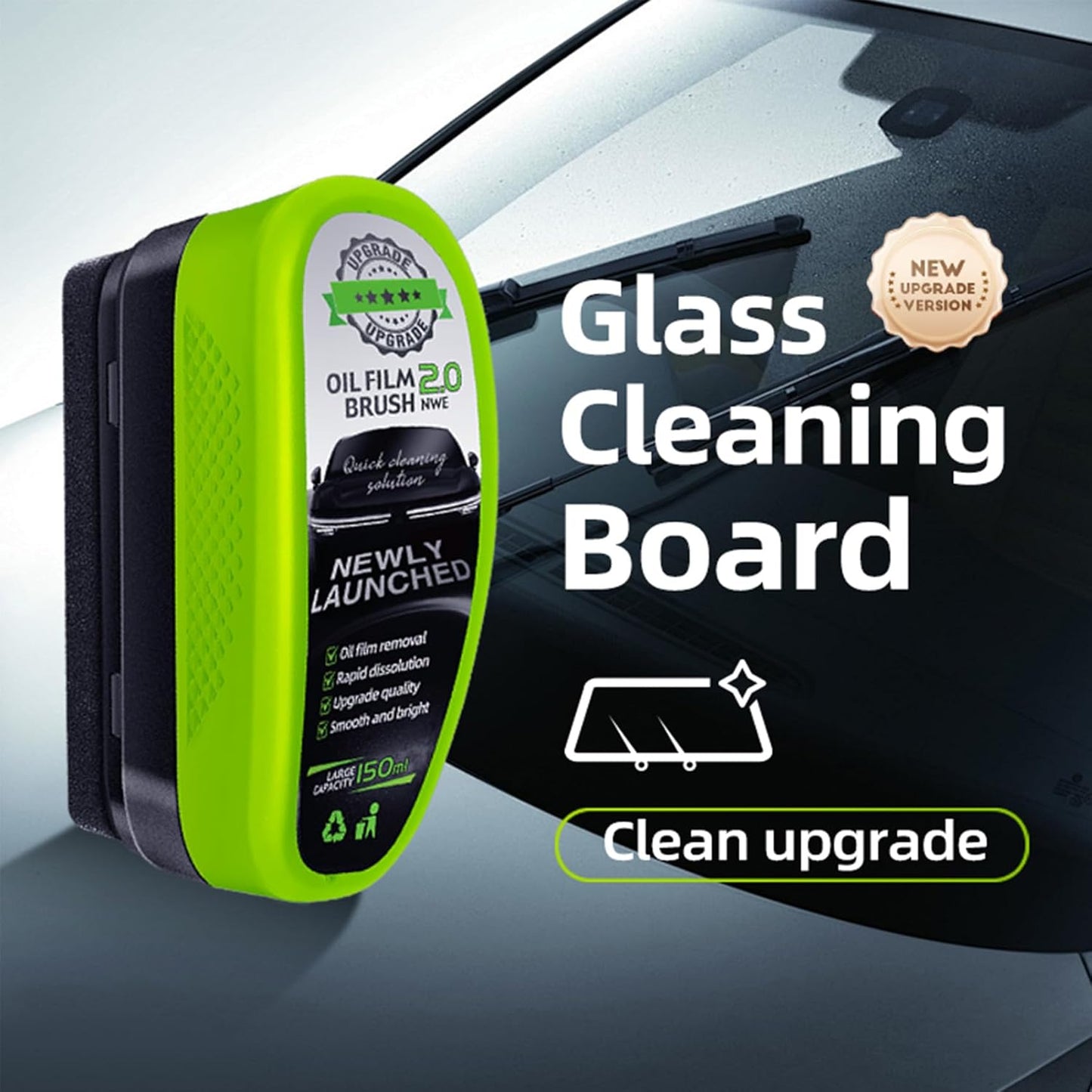 1pc Oil Film Brush 2.0, Clear Vision Glass Cleaner