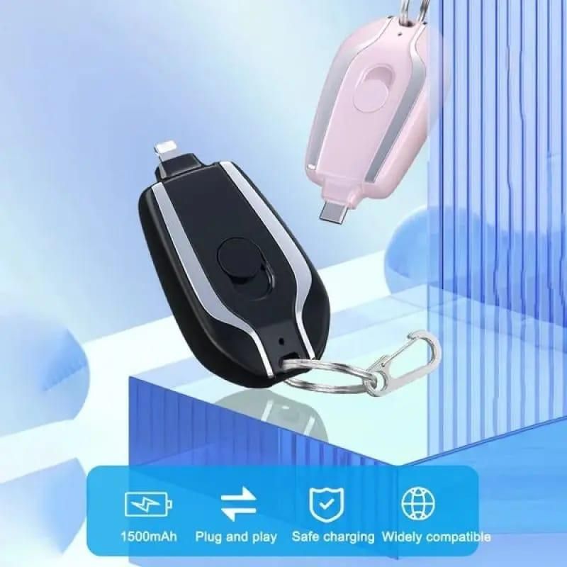 Mini Keychain Power Bank Emergency Charger for Phones