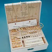 86pcs Fashionable Elegant Necklace, Earrings, Rings, and Studs Jewelry Set for Women & s - Versatile Casual Attire or Holiday Gift,