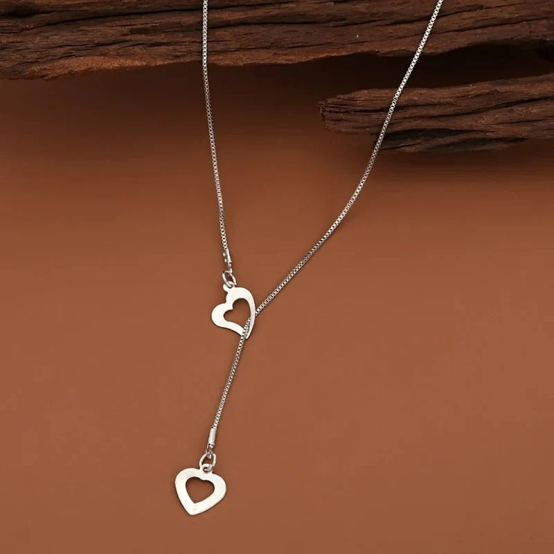 Elegant Double Heart Love Necklace
