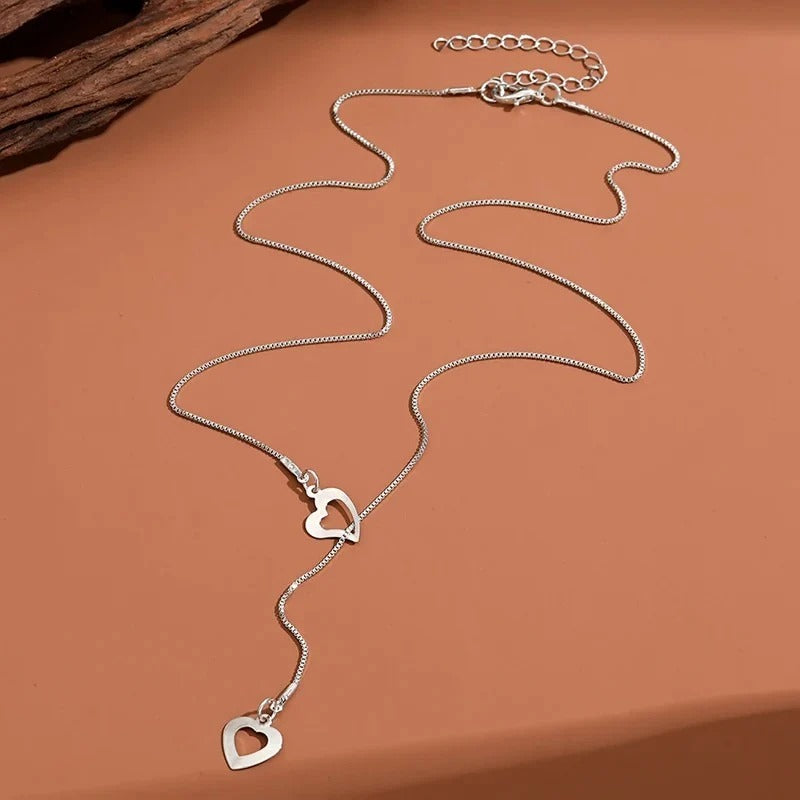 Elegant Double Heart Love Necklace
