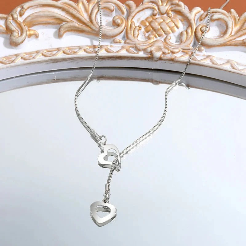 Elegant Double Heart Love Necklace