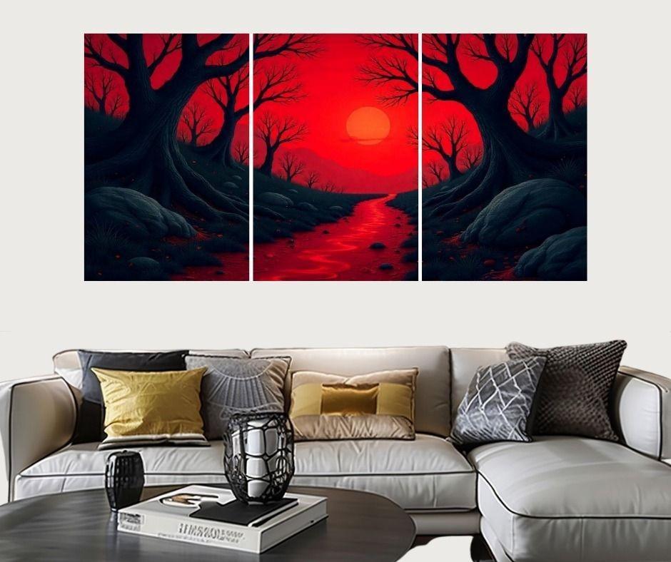 Multicolor Tree Design Wall Art