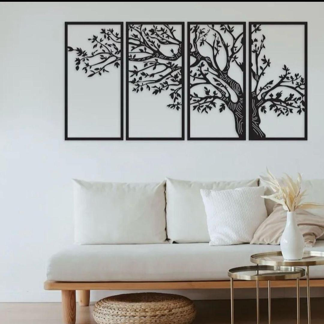 Multicolor Tree Design Wall Art