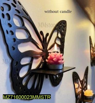 Wooden Butterfly Shelf, Pack Of 3