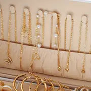 86pcs Fashionable Elegant Necklace, Earrings, Rings, and Studs Jewelry Set for Women & s - Versatile Casual Attire or Holiday Gift,