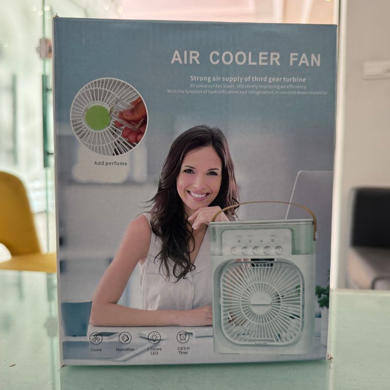 Portable Air Conditioner Fan  Usb Electric Fan With Led Night Light