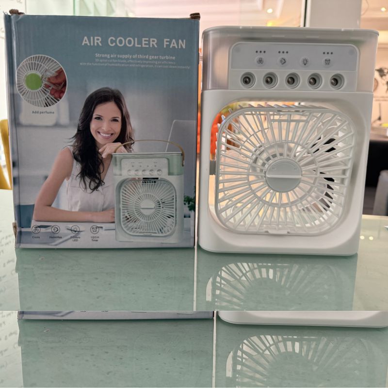 Portable Air Conditioner Fan  Usb Electric Fan With Led Night Light