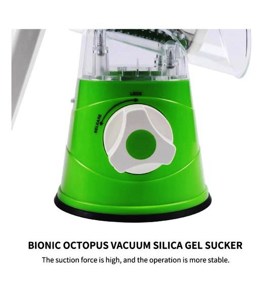 2 In 1 Multifunctional Manual Vegetable Table Top Drum Cutter Slicer(random Color )