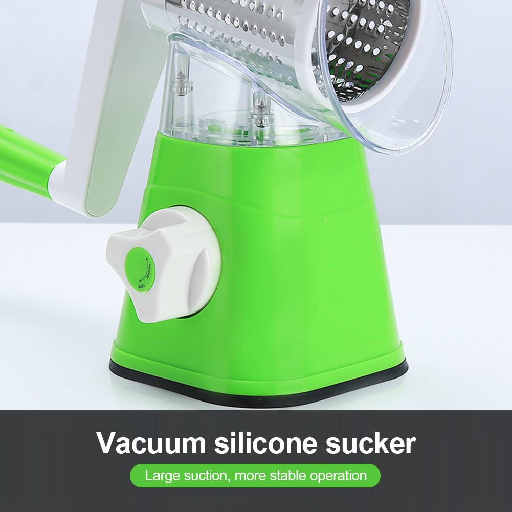 2 In 1 Multifunctional Manual Vegetable Table Top Drum Cutter Slicer(random Color )