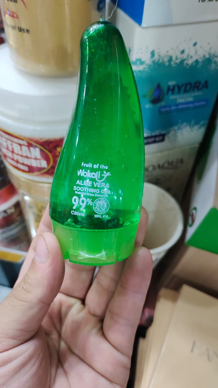 Wokali Aloe Vera Gel Soothing Acne Face Skin Cream Moisturizing