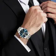 Luxury Business Style Men's Stainless Steel Watch