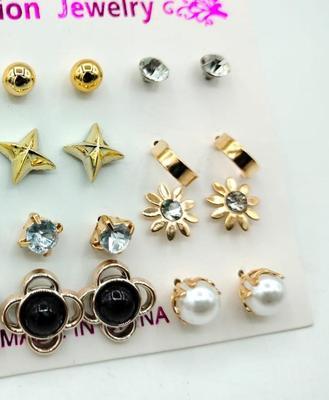 Alloy Earrings, Pack of 12