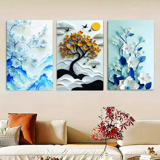 Multicolor Tree Design Wall Art