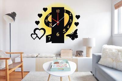 Beautiful Calligraphy Modern Design Quartz Analogue Wall Clock