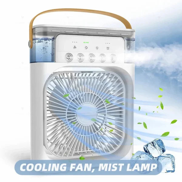 Portable Air Conditioner Fan  Usb Electric Fan With Led Night Light
