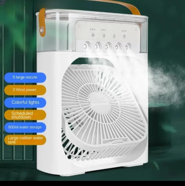 Portable Air Conditioner Fan  Usb Electric Fan With Led Night Light